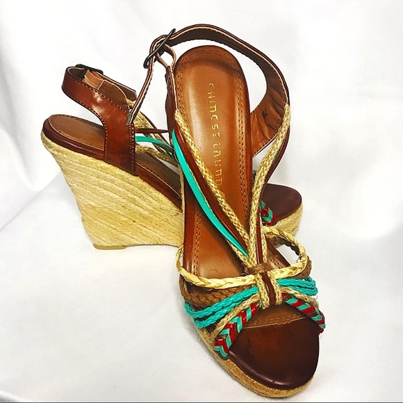 Southwest Rope Wedge Sandals - Picture 2 of 4